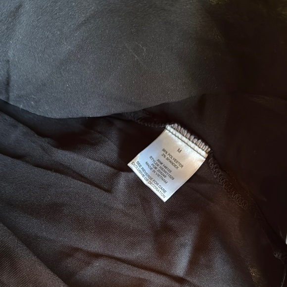 Hippie Rose Black silky Lace Trim Camisole Top NWT M - Picture 10 of 11